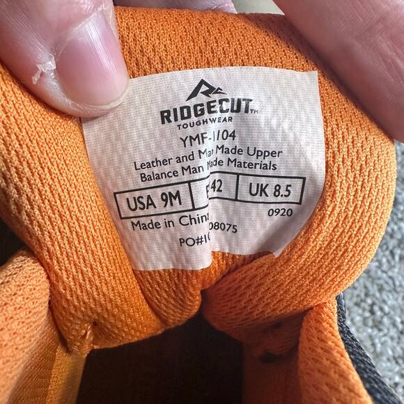 Ridgecut Toughwear YMF-1104 Men's Work Boots Size M - Picture 7 of 7